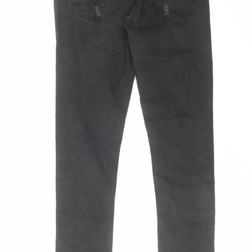 Terance Kole Womens Black Cotton Skinny Jeans Size 32 in L31 in Regular Zip