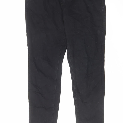 Denim & Co. Womens Black Cotton Skinny Jeans Size 12 L26 in Regular Zip