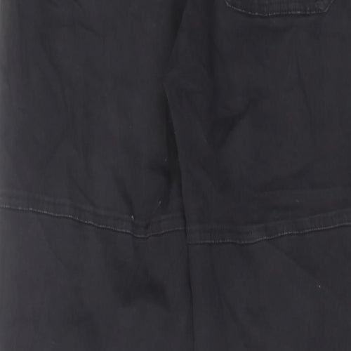 Red Tag Womens Black Cotton Tapered Jeans Size 12 L28 in Regular Zip