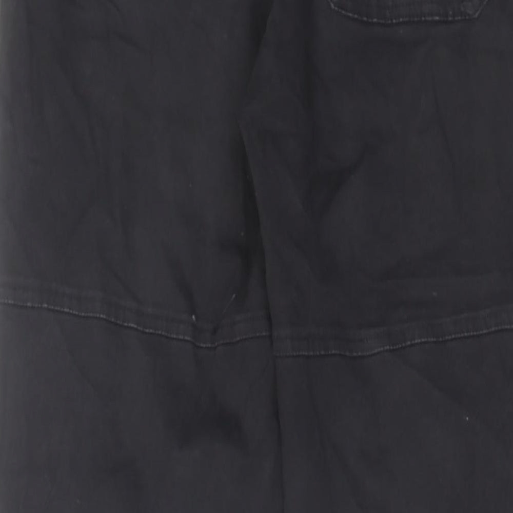 Red Tag Womens Black Cotton Tapered Jeans Size 12 L28 in Regular Zip
