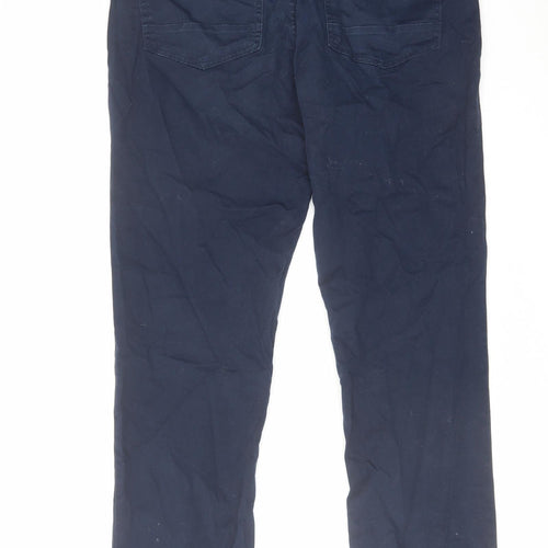 Ben Sherman Mens Blue Cotton Straight Jeans Size 34 in L31 in Regular Zip