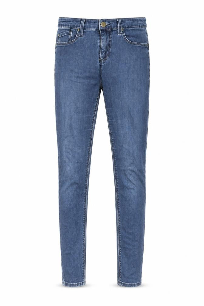 Topshop Womens Blue Cotton Skinny Jeans Size 28 in L30 in Regular Zip