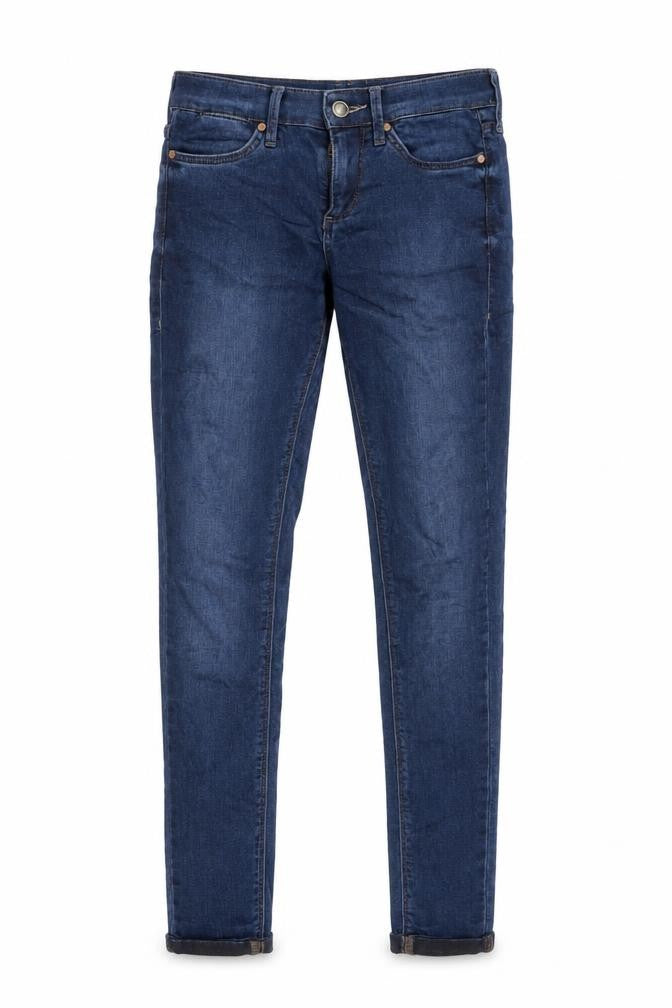 Topshop Womens Blue Cotton Skinny Jeans Size 26 in L30 in Regular Zip