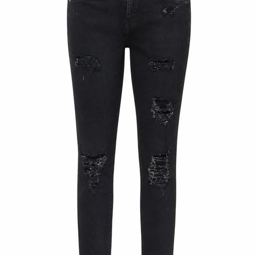Topshop Womens Black Cotton Skinny Jeans Size 26 in L28 in Regular Zip