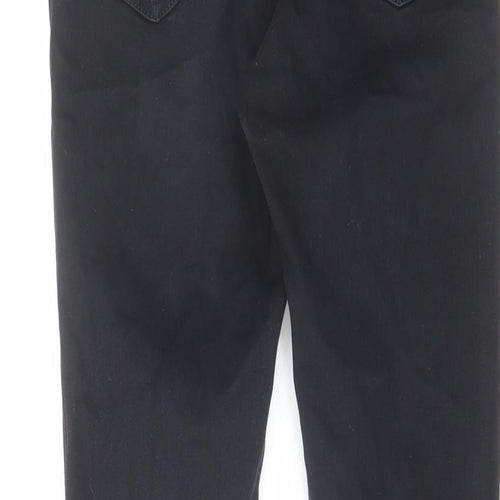 Topshop Womens Black Cotton Skinny Jeans Size 26 in L28 in Regular Zip
