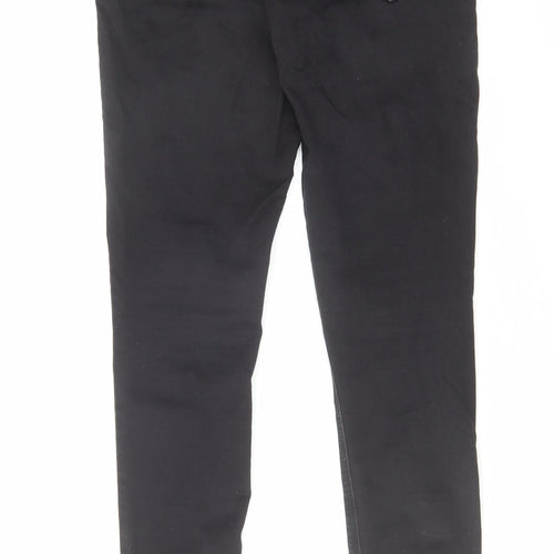 Dorothy Perkins Womens Black Cotton Skinny Jeans Size 10 L29 in Regular Zip