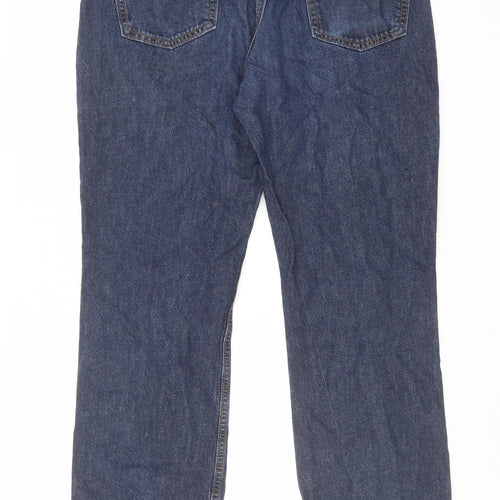Old Navy Mens Blue Cotton Straight Jeans Size 36 in L31 in Regular Zip