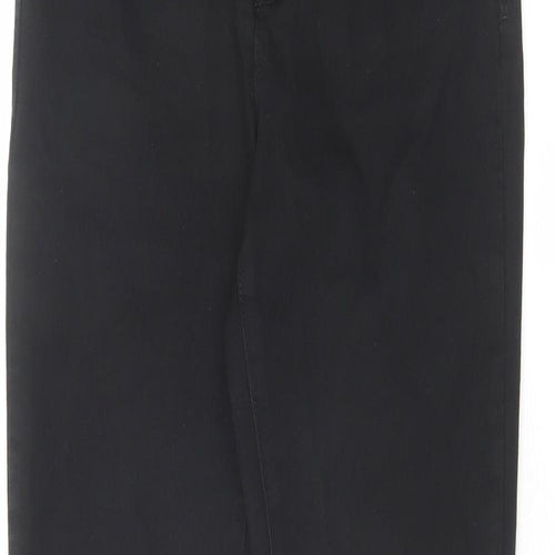 Marks and Spencer Womens Black Cotton Skinny Jeans Size 8 L28 in Regular Zip