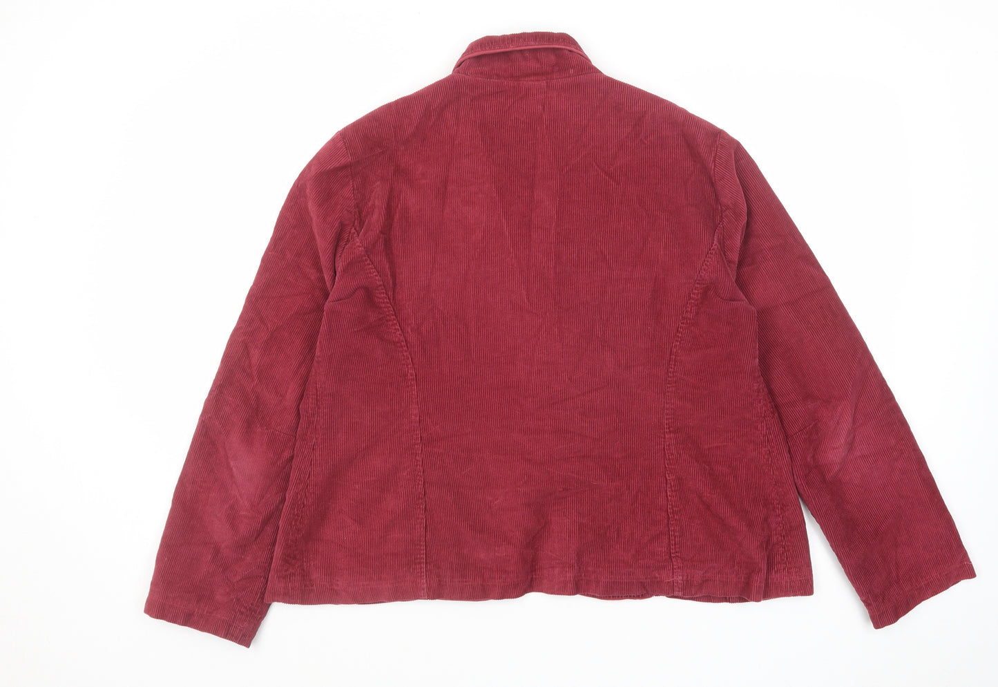 Bishopton Trading Womens Red Jacket Size L Button