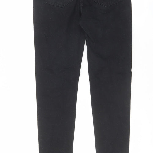 New Look Womens Black Cotton Jegging Jeans Size 8 L26 in Regular