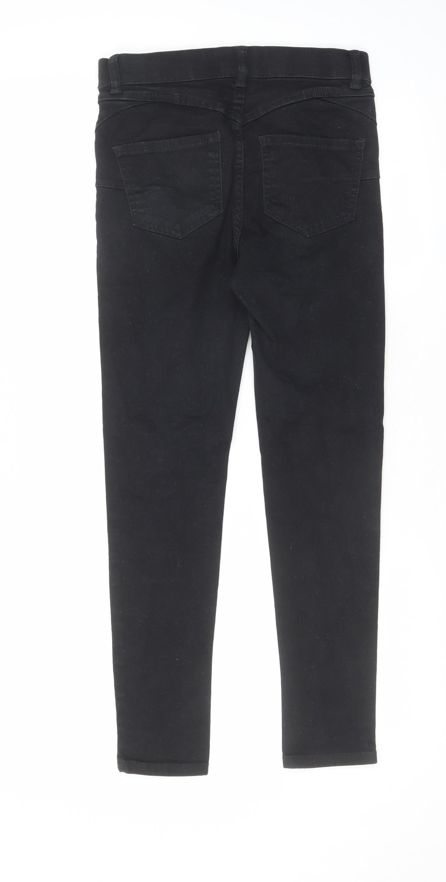 New Look Womens Black Cotton Jegging Jeans Size 8 L26 in Regular