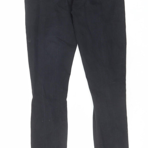Topshop Womens Black Cotton Skinny Jeans Size 26 in L32 in Regular Zip