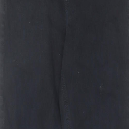 Topshop Womens Black Cotton Skinny Jeans Size 26 in L32 in Regular Zip