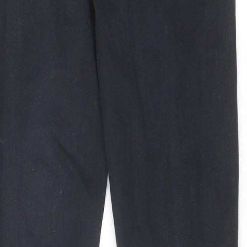 Topshop Womens Black Cotton Skinny Jeans Size 26 in L32 in Regular Zip