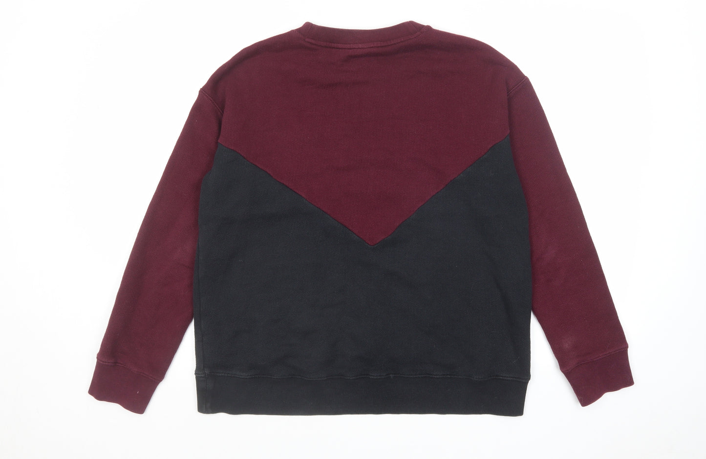 adidas Womens Multicoloured Colourblock Cotton Pullover Sweatshirt Size 12 Pullover