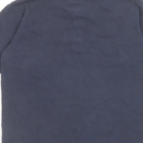 Mini Vanilla Boys Blue Cotton Basic Casual Size 12 Years V-Neck Button