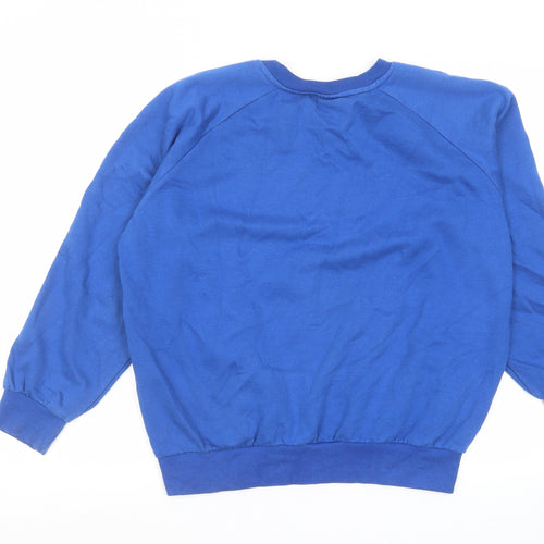 Donnay Mens Blue Cotton Pullover Sweatshirt Size M