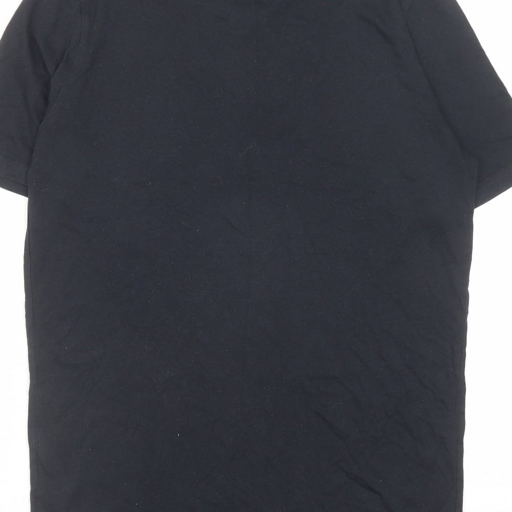 Under armour Mens Black Cotton T-Shirt Size S Round Neck
