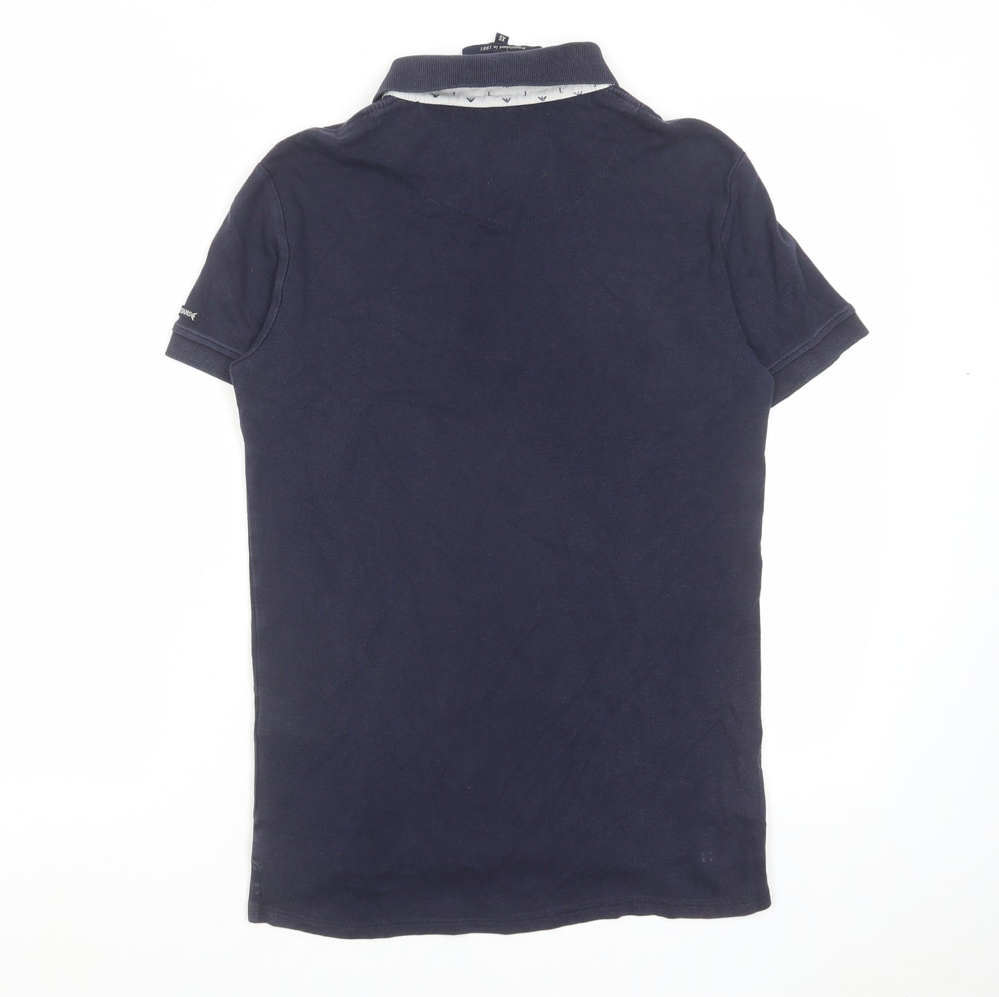 Armani Jeans Womens Blue Cotton Basic Polo Size XS Collared