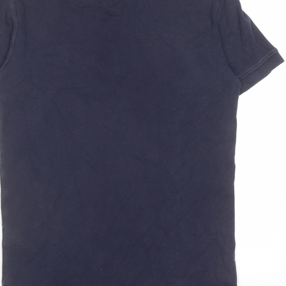Armani Jeans Womens Blue Cotton Basic Polo Size XS Collared