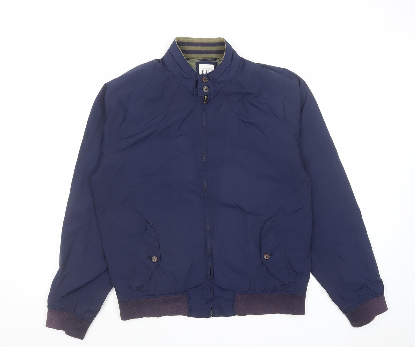 Gap Mens Blue Bomber Jacket Jacket Size M Zip