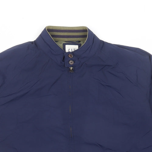 Gap Mens Blue Bomber Jacket Jacket Size M Zip