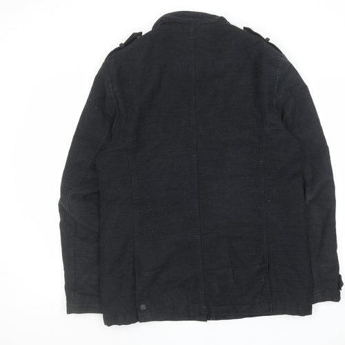 NEXT Mens Black Jacket Coat Size XL Zip