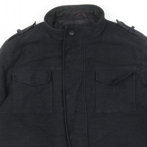 NEXT Mens Black Jacket Coat Size XL Zip