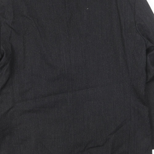 Candidate Mens Grey Striped Wool Jacket Suit Jacket Size 42 Regular
