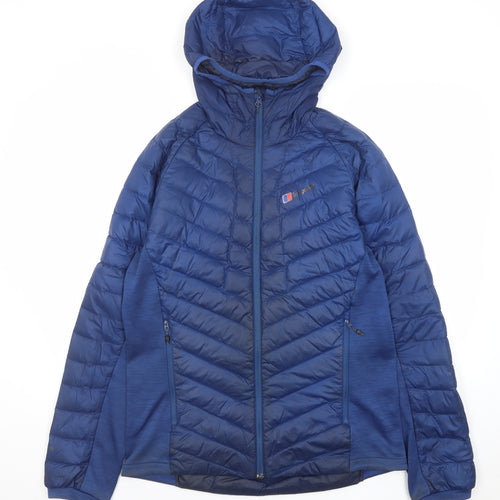 Berghaus Mens Blue Jacket Coatigan Size L Zip