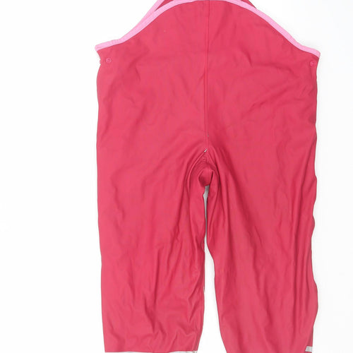 Lupilu Girls Pink Ski Salopettes Ski Trousers Size 5-6 Years Buckle