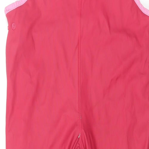 Lupilu Girls Pink Ski Salopettes Ski Trousers Size 5-6 Years Buckle