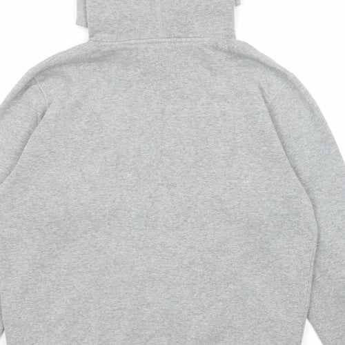 Nike Mens Grey Cotton Pullover Hoodie Size XL