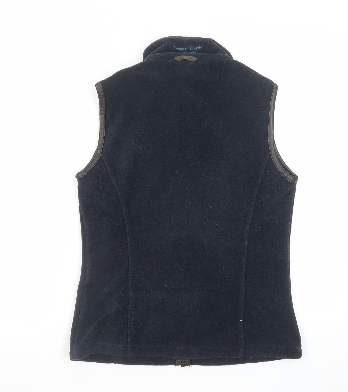 Country Lifestyle Womens Blue Gilet Jacket Size 8 Zip