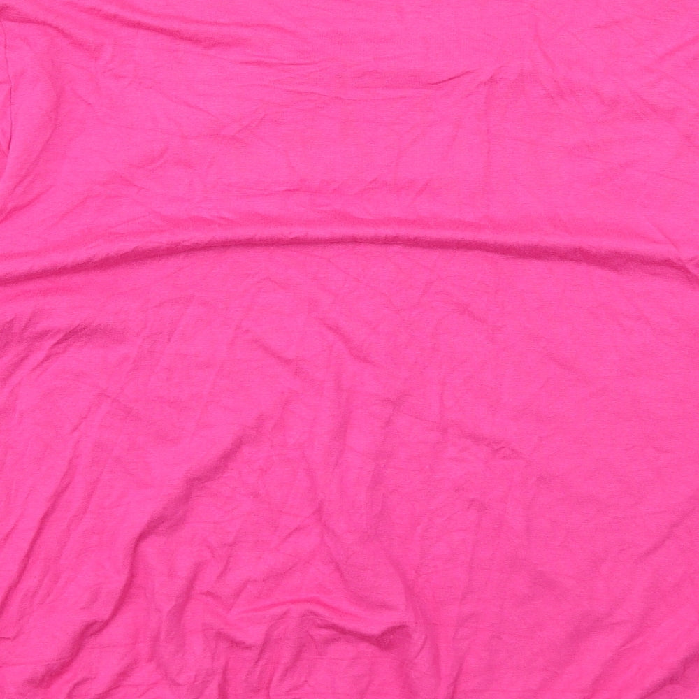 Atelier Womens Pink Viscose Basic Blouse Size 20 Round Neck