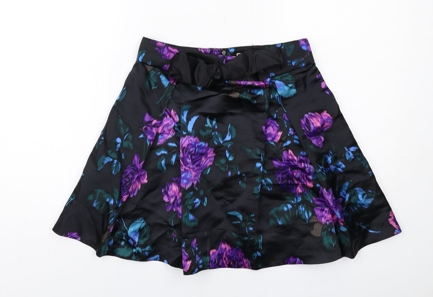 N.W.3 Womens Multicoloured Floral Silk Tulip Skirt Size 8 Zip