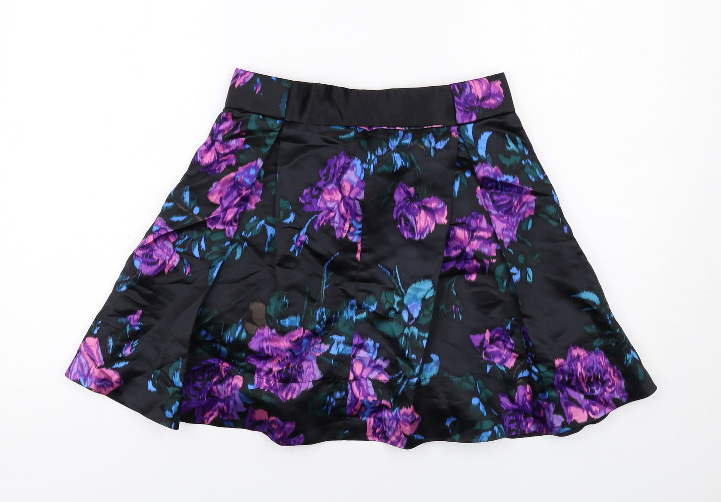 N.W.3 Womens Multicoloured Floral Silk Tulip Skirt Size 8 Zip