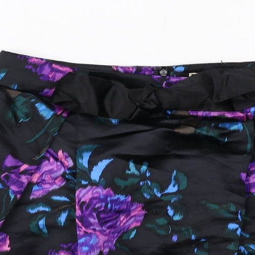 N.W.3 Womens Multicoloured Floral Silk Tulip Skirt Size 8 Zip