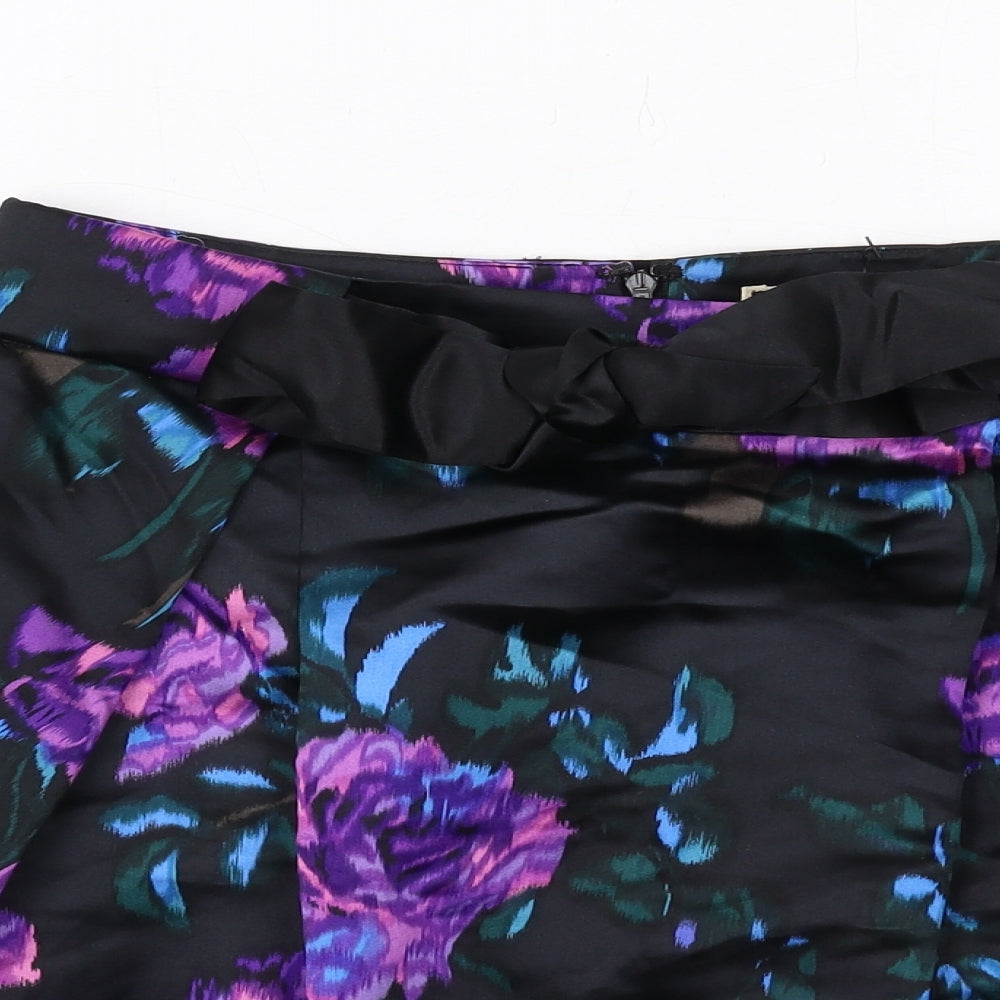 N.W.3 Womens Multicoloured Floral Silk Tulip Skirt Size 8 Zip