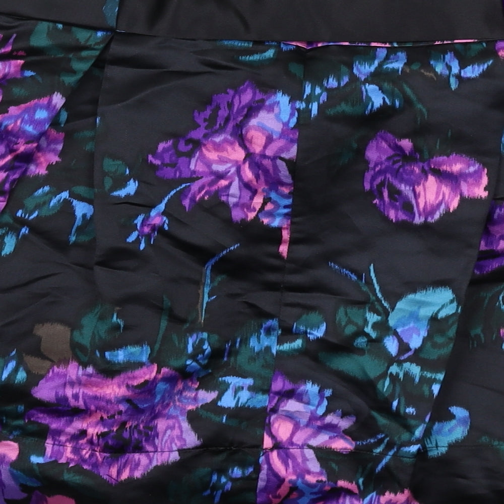 N.W.3 Womens Multicoloured Floral Silk Tulip Skirt Size 8 Zip