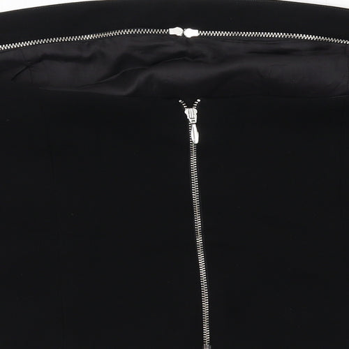 Luis Civit Womens Black Polyester Cropped Tank Size 16 Off the Shoulder