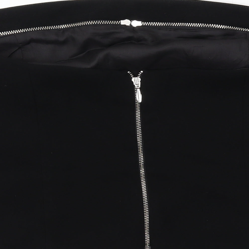 Luis Civit Womens Black Polyester Cropped Tank Size 16 Off the Shoulder