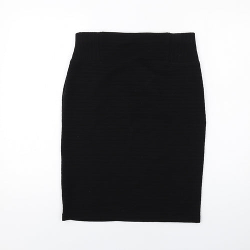 Marks and Spencer Womens Black Acrylic Bandage Skirt Size 12