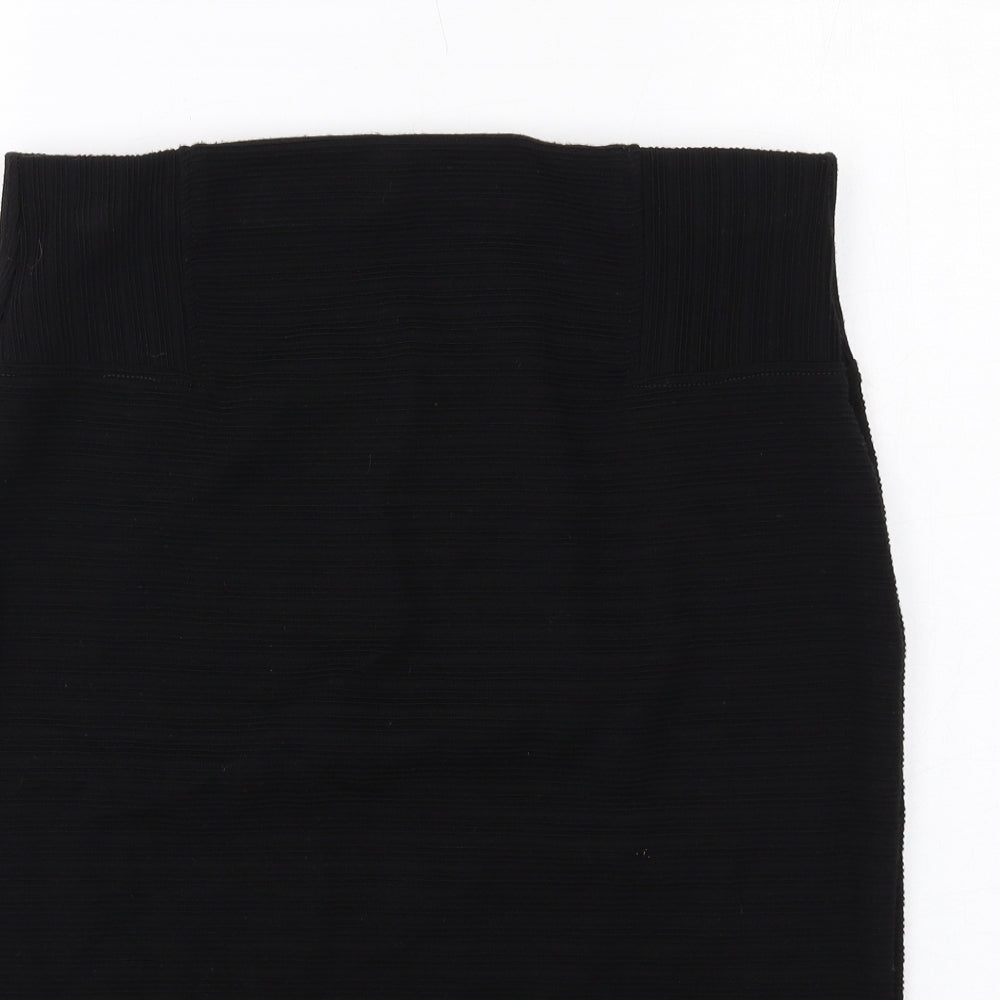 Marks and Spencer Womens Black Acrylic Bandage Skirt Size 12