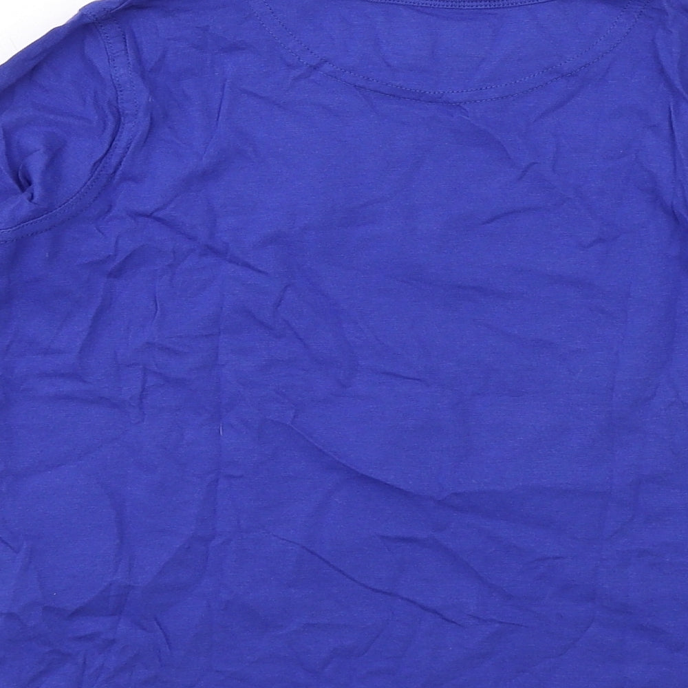 Ben Sherman Boys Blue Cotton Basic Casual Size 5-6 Years Round Neck Pullover - Guitar