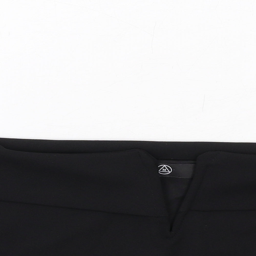 Missguided Womens Black Polyester Cropped Blouse Size 10 Off the Shoulder