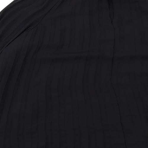 H&M Womens Black Polyester Basic Blouse Size XS High Neck