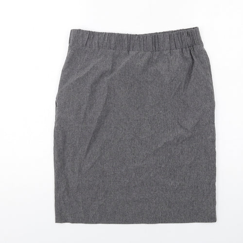 COS Womens Grey Polyamide A-Line Skirt Size 8