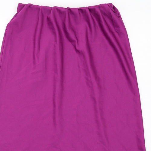 Adlib Womens Purple Polyester A-Line Skirt Size 12