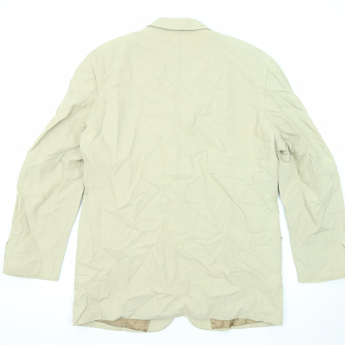 NEXT Mens Beige Linen Jacket Suit Jacket Size 44 Regular